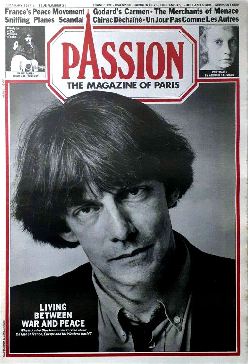 passion feb 1984 Bob Dylan front cover